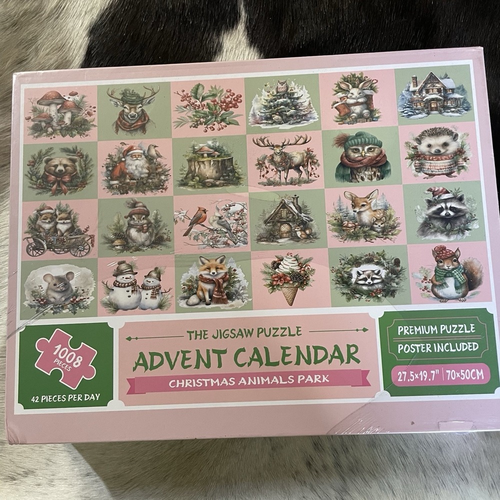 The Jigsaw Puzzle‎ Advent Calendar Christmas Animals Park New Sealed